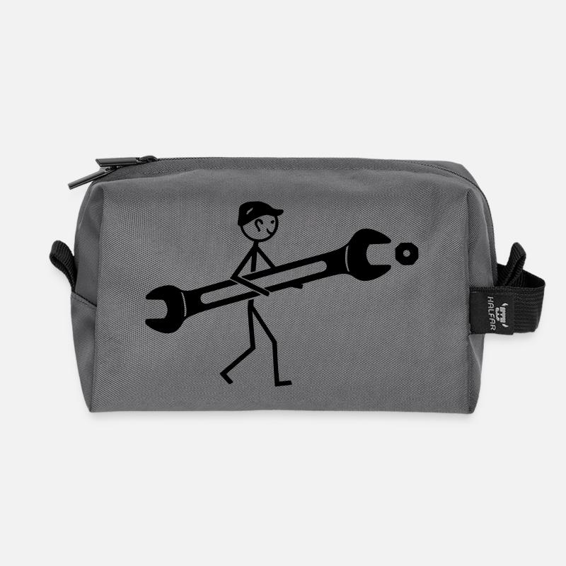 Schlosser - Recycelte Kulturtasche - Anthrazit