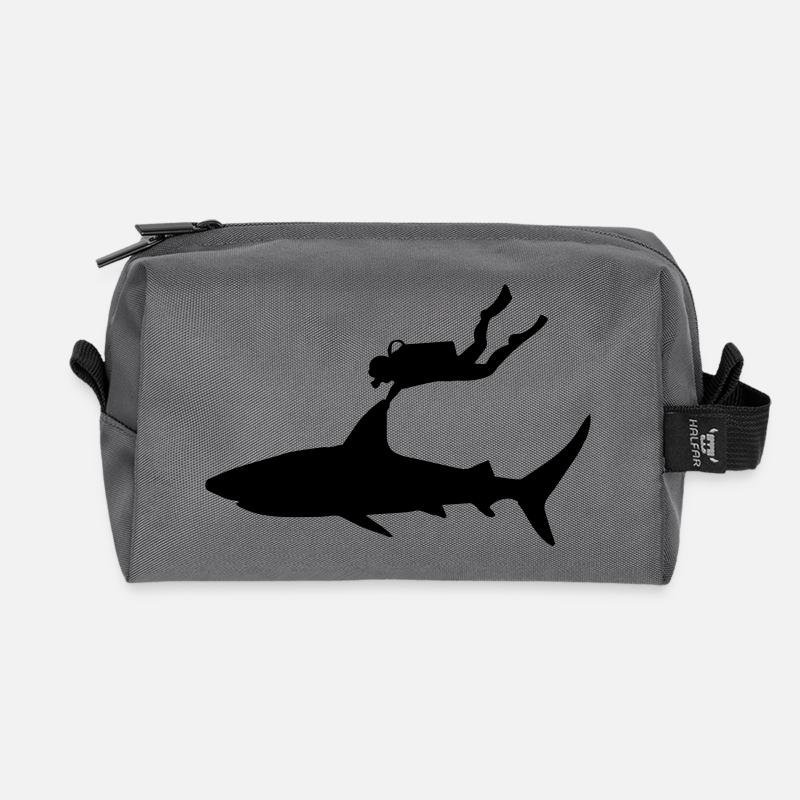 Tauchen - Recycelte Kulturtasche - Anthrazit