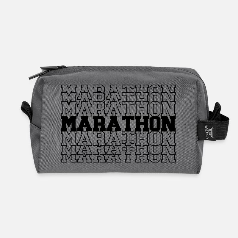 Marathon - Recycelte Kulturtasche - Anthrazit