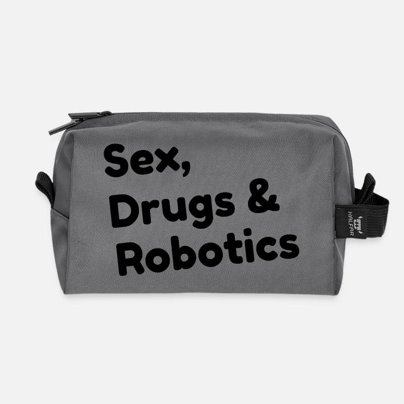 Robotik / Roboter / Robot / Robotics - Recycelte Kulturtasche - Anthrazit