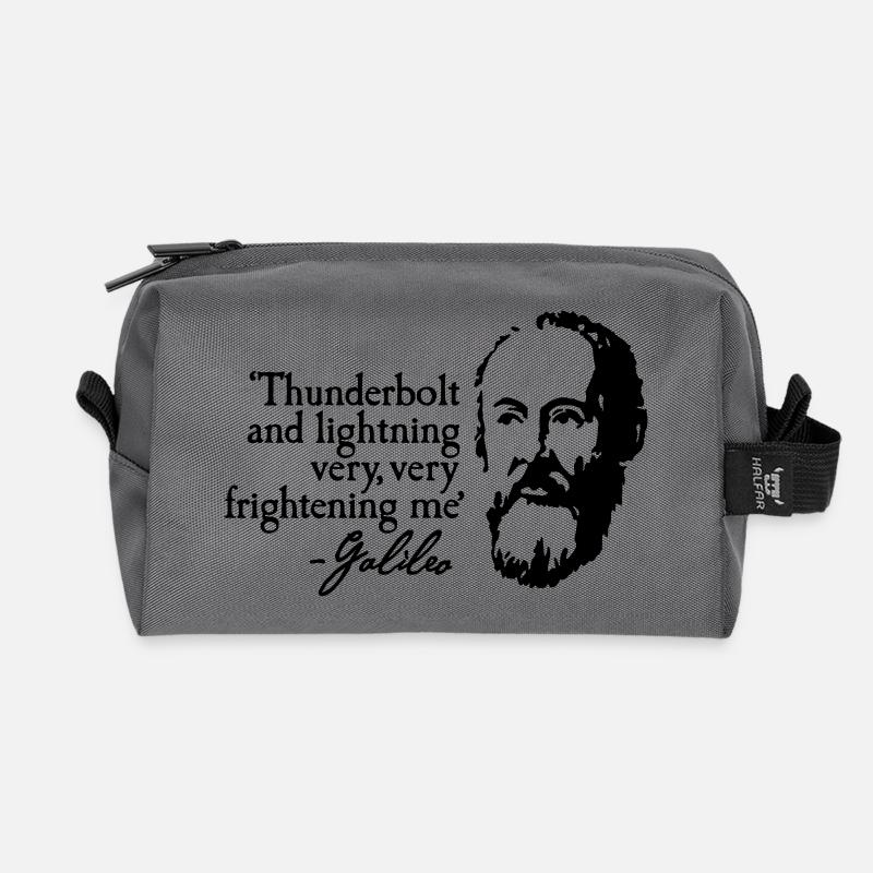 Galileo - Thunderbold and lightning very very... - Recycelte Kulturtasche - Anthrazit