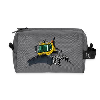 chasse-neige jaune nouveau - Trousse de toilette en tissu recyclé - anthracite - Devant