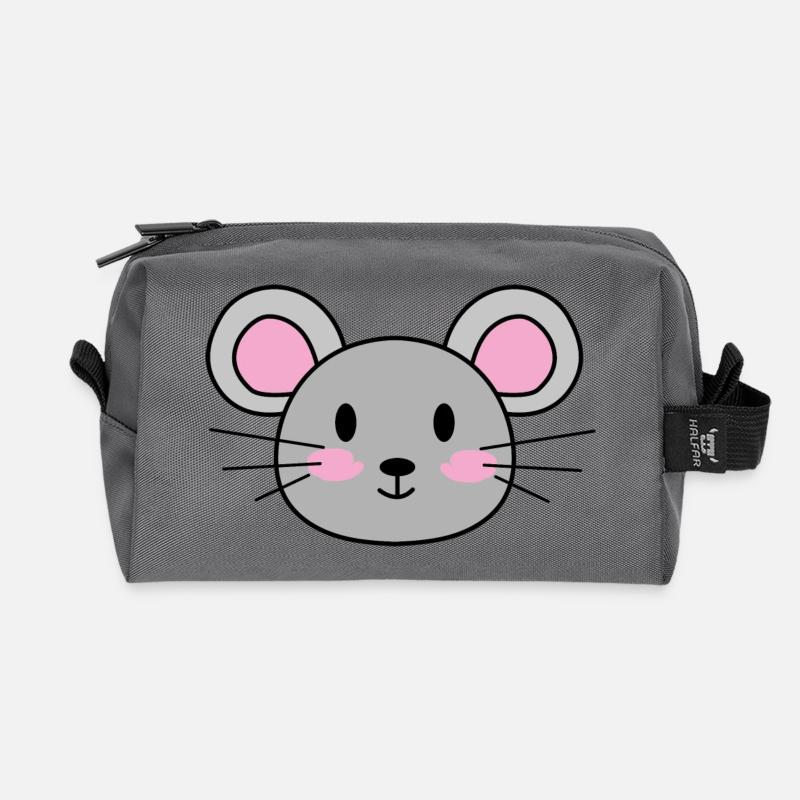 Maus - Recycelte Kulturtasche - Anthrazit