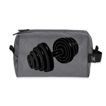 Poids de gymnastique Dumbel - Trousse de toilette en tissu recyclé - anthracite - Devant