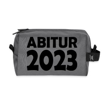 Abitur 2023 - Recycelte Kulturtasche - Anthrazit - Vorne