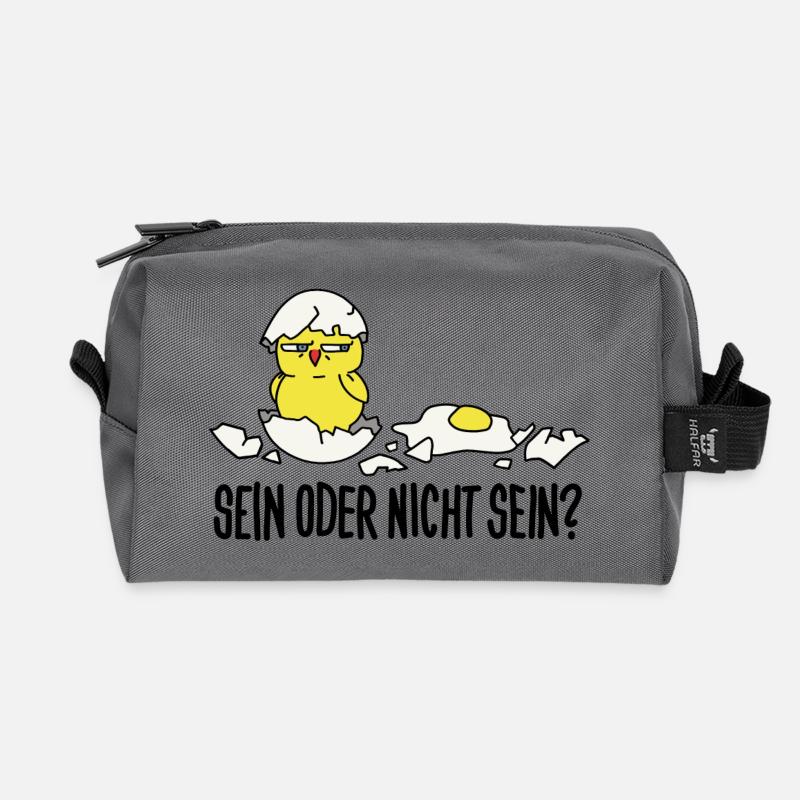 sein oder nicht sein - Recycelte Kulturtasche - Anthrazit