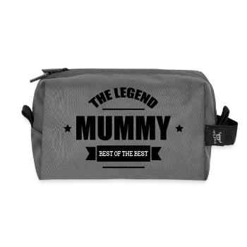 The Legend of Mom - Mother's Day - Recycled Toiletry Zip Bag - anthracite - Front
