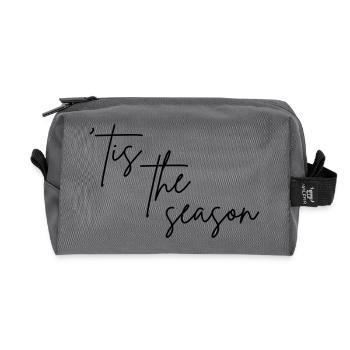 'Tis the season - Recycled Toiletry Zip Bag - anthracite - Front