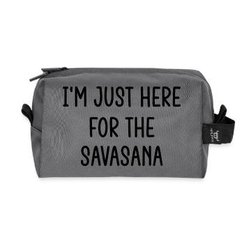 Yoga Meditation Spa Savasana - Recycled Toiletry Zip Bag - anthracite - Front