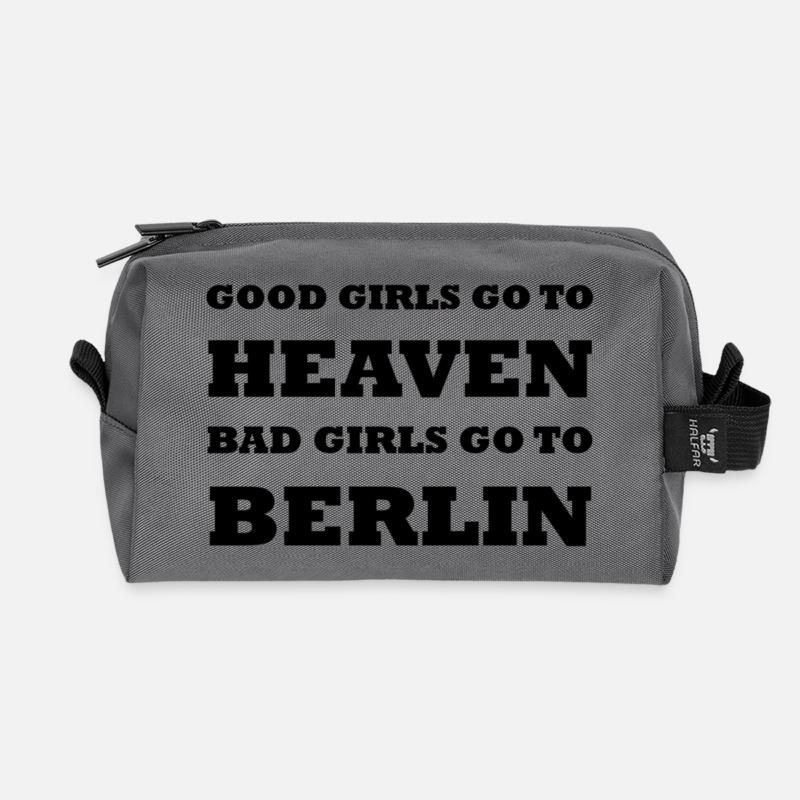 Gute Mädchen Böse Mädchen Berlin - Recycelte Kulturtasche - Anthrazit