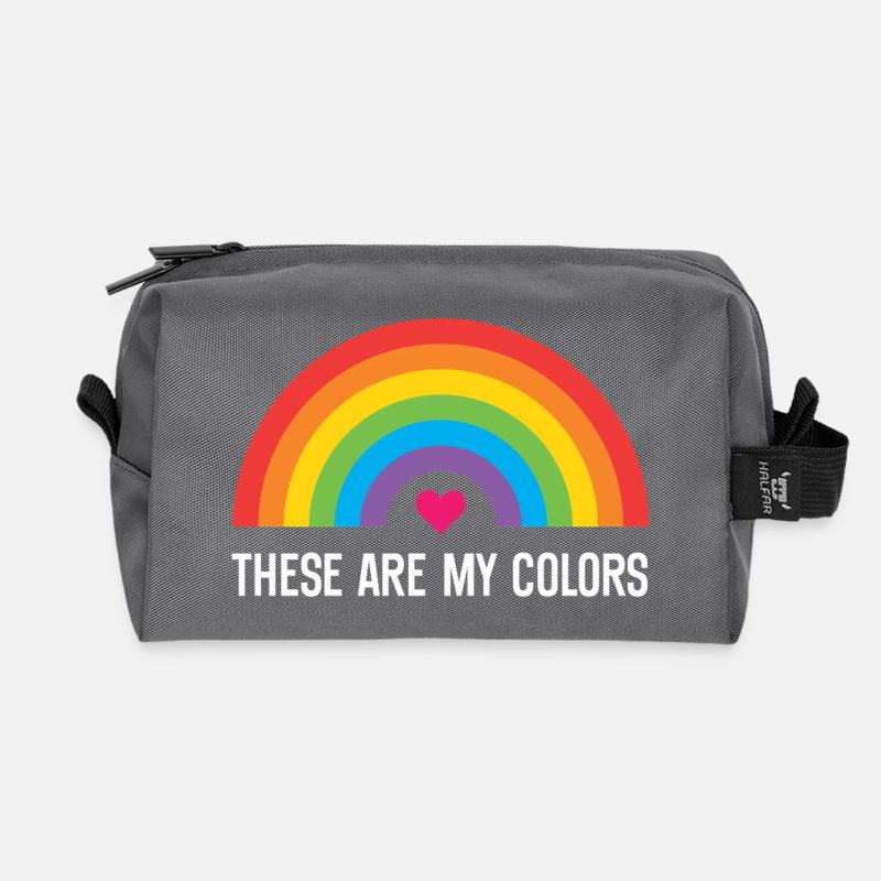 LGBTQ Pride Month - Das sind meine Farben - Recycelte Kulturtasche - Anthrazit