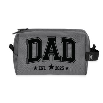 Design Patriote pour Père Unique - Trousse de toilette en tissu recyclé - anthracite - Devant