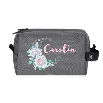 Für Carolin - Recycelte Kulturtasche - Anthrazit - Vorne