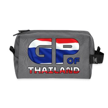 thailand_gp - Recycled Toiletry Zip Bag - anthracite - Front