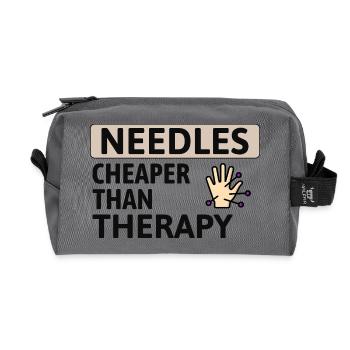 Licensed TCM Practitioner Expert Cost-Effective  - Recycled Toiletry Zip Bag - anthracite - Front