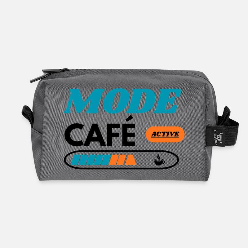Modus Aktive Palette Teal Orange - Recycelte Kulturtasche - Anthrazit