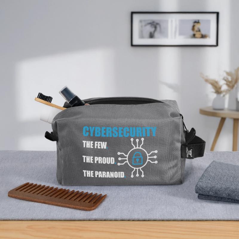 Funny Cybersecurity IT Support IT Security Network Recycled Toiletry Zip Bag