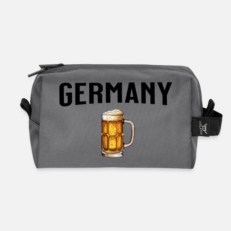 Germany Beer - Recycelte Kulturtasche - Anthrazit