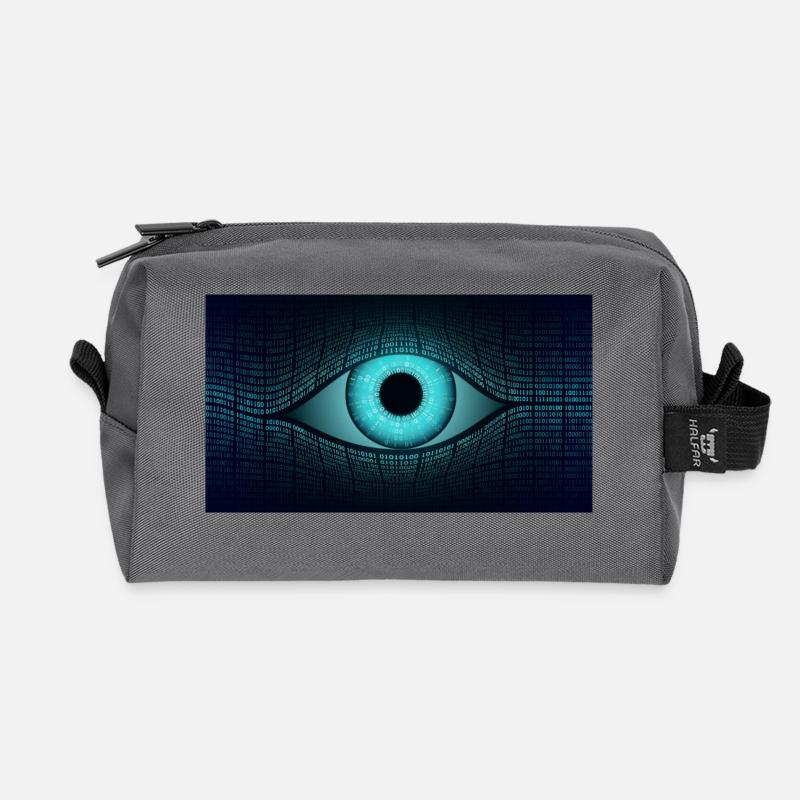 Auge - Recycelte Kulturtasche - Anthrazit