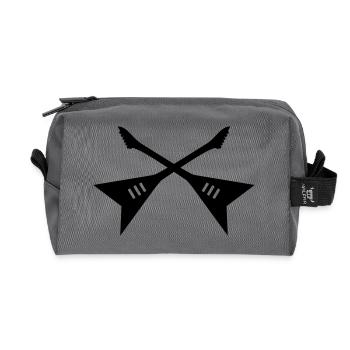 guitares - Trousse de toilette en tissu recyclé - anthracite - Devant