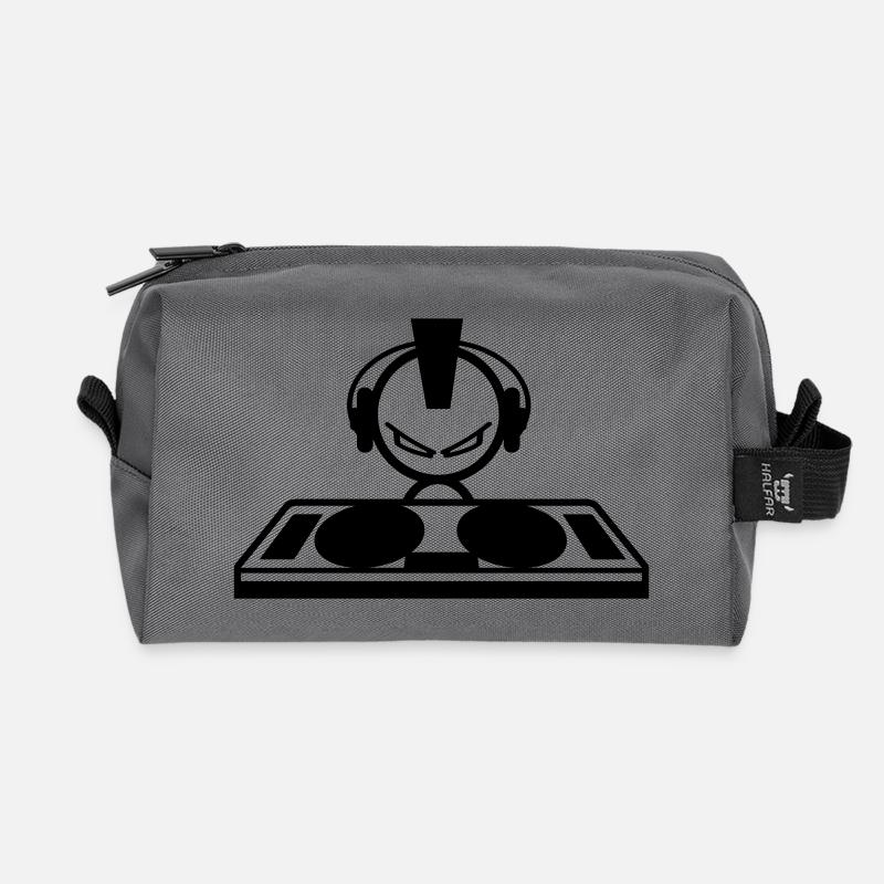 DJ - Recycled Toiletry Zip Bag - anthracite