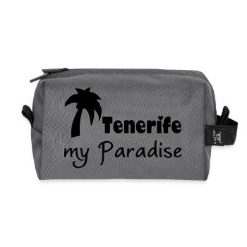 Tenerife Paradise - Recycled Toiletry Zip Bag - anthracite - Front