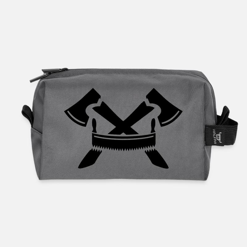 bûcheron - Trousse de toilette en tissu recyclé - anthracite