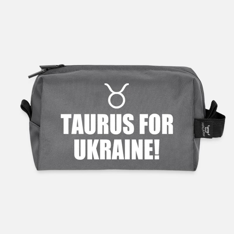 taurus for ukraine - Recycelte Kulturtasche - Anthrazit