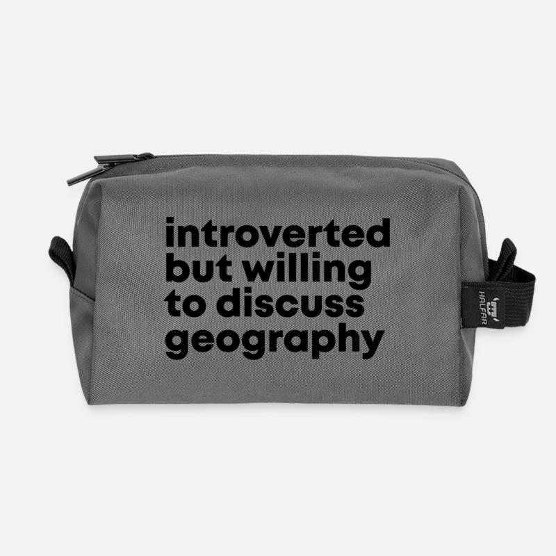 Geografie - Recycelte Kulturtasche - Anthrazit