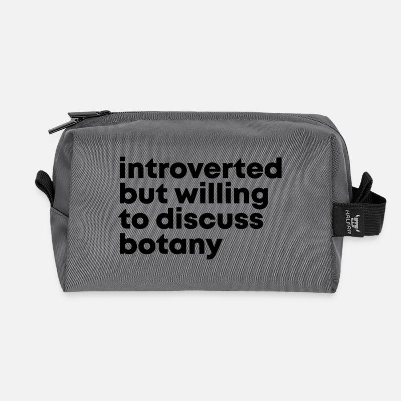 Botanik - Recycelte Kulturtasche - Anthrazit