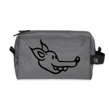 Hund Gesicht Kleiner Glücklicher Welpe Haustier - Recycelte Kulturtasche - Anthrazit - Vorne