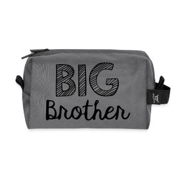 grand frère - Trousse de toilette en tissu recyclé - anthracite - Devant