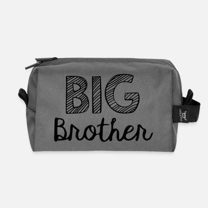 großer Bruder - Recycelte Kulturtasche - Anthrazit