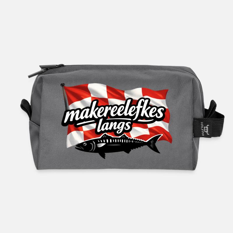 makereelefkes_langs - Recycelte Kulturtasche - Anthrazit
