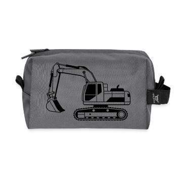 Bagger - Recycelte Kulturtasche - Anthrazit - Vorne
