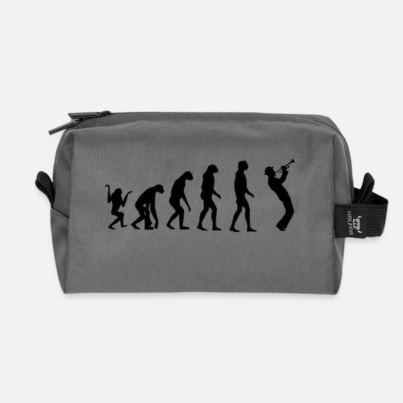 Evolution Trompete - Recycelte Kulturtasche - Anthrazit