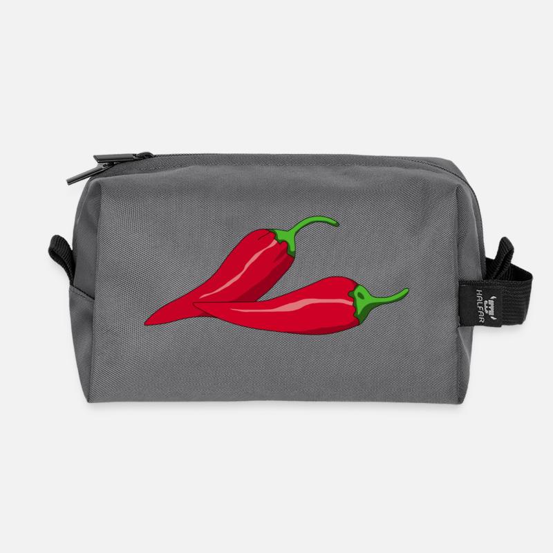Pepperoni - Recycelte Kulturtasche - Anthrazit