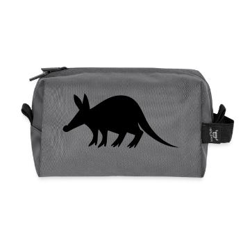 aardvark erdferkel2 - Recycelte Kulturtasche - Anthrazit - Vorne