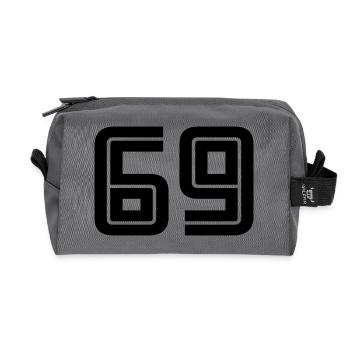 69 - Recycelte Kulturtasche - Anthrazit - Vorne