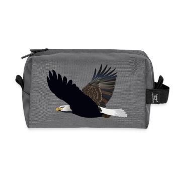 adler eagle bussard falke habicht hawk falcon11 - Recycelte Kulturtasche - Anthrazit - Vorne