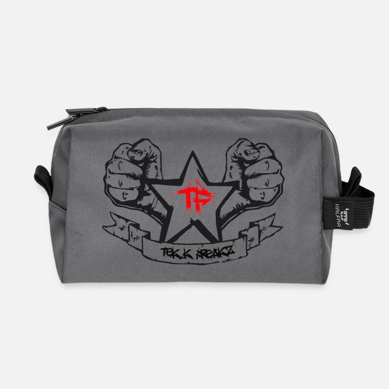 tekk freakz logo - Recycelte Kulturtasche - Anthrazit