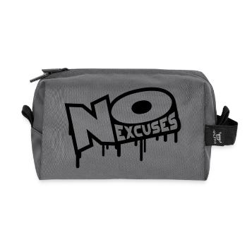 No Excuses - Trousse de toilette en tissu recyclé - anthracite - Devant