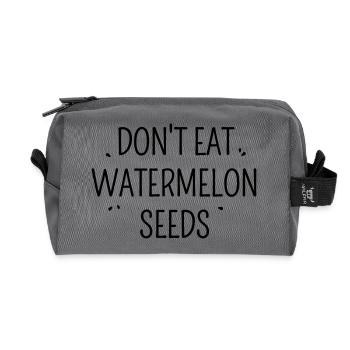 Watermelon Seeds Schwangerschaft - Recycelte Kulturtasche - Anthrazit - Vorne
