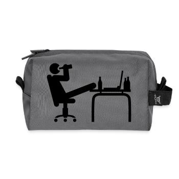 office_f1 - Recycelte Kulturtasche - Anthrazit - Vorne