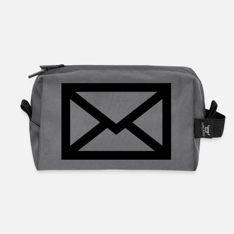 Brief - Recycelte Kulturtasche - Anthrazit