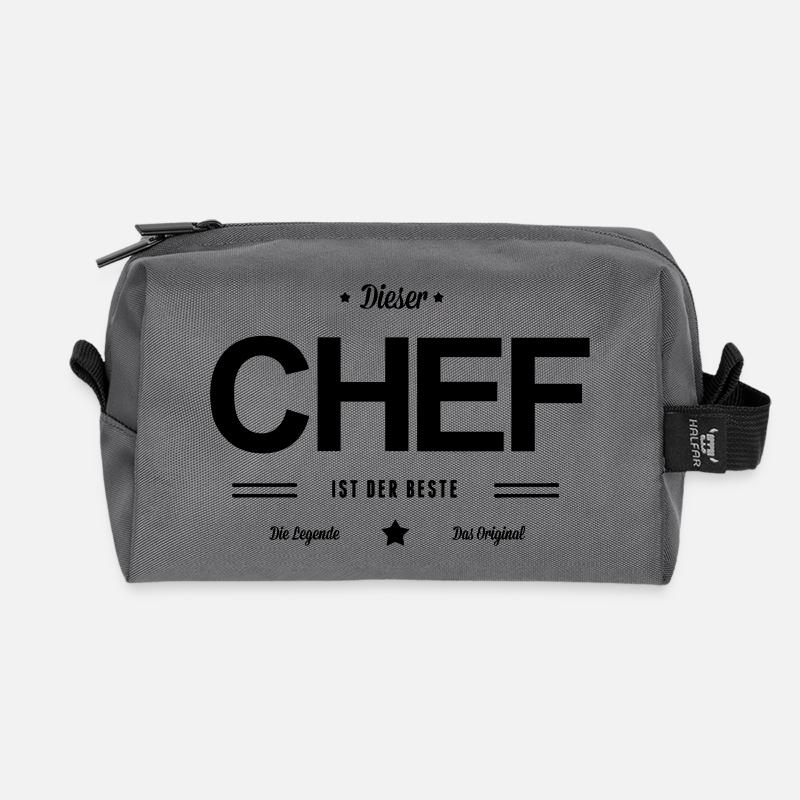 Bester Chef - Recycelte Kulturtasche - Anthrazit