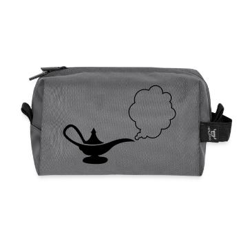 wunderlampe_01 - Recycelte Kulturtasche - Anthrazit - Vorne