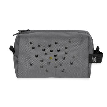Abeille vous-même - Trousse de toilette en tissu recyclé - anthracite - Devant