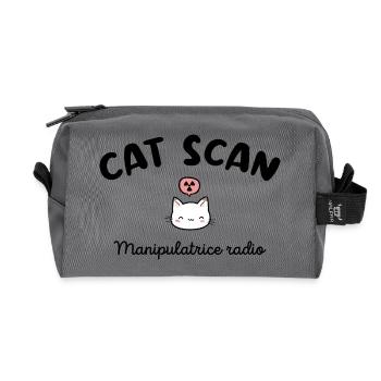 CAT SCAN Manipulatrice radio Chat Radiologie - Trousse de toilette en tissu recyclé - anthracite - Devant