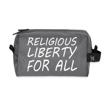 religious liberty for all - Trousse de toilette en tissu recyclé - anthracite - Devant